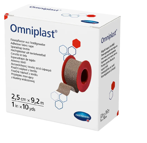 Пластир фіксуючий текстильний Omniplast® 2,5см х 9,2м 1шт